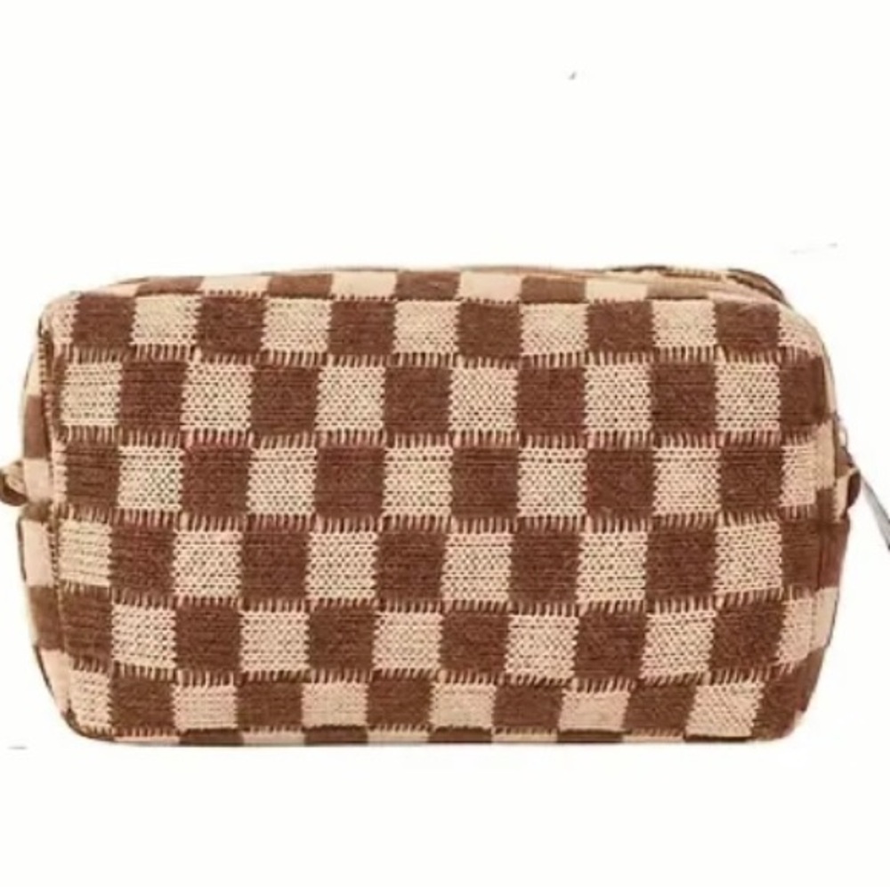 The Coconut Collective Checker Carry All Pouch Medium